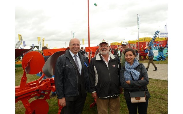 French Embassy team meeting a representative from Kuhn